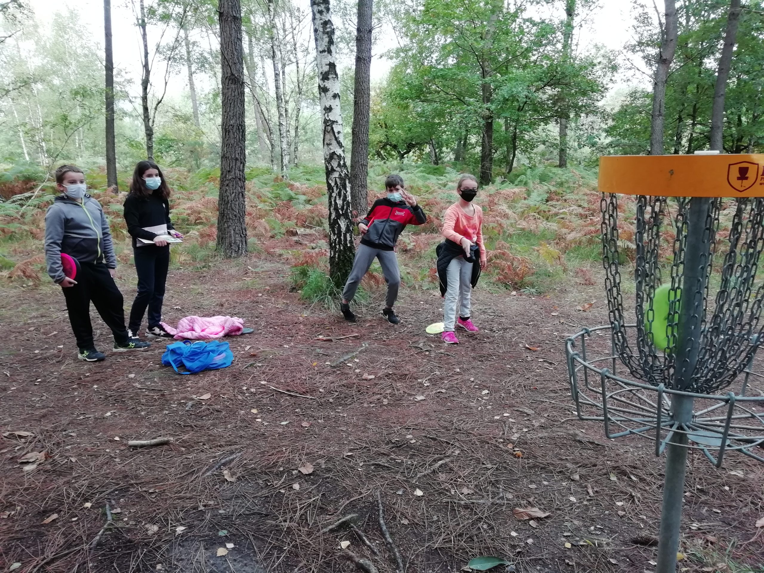 Belle d couverte l AS le disc golf de l Arche de la nature